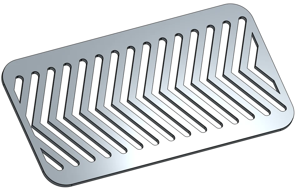 4x8 vent in the Chevron pattern; pattern preview only